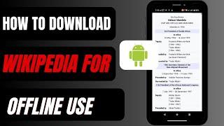 How To Download Wikipedia For Offline Use | Use Wikipedia Offline