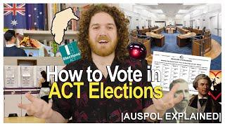 How to vote in ACT Elections | AUSPOL EXPLAINED