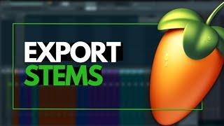 how to export stems in FL Studio 2024