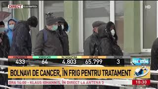 Bolnavi de cancer, în frig pentru tratament la Institutul Oncologic din Cluj