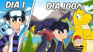 SOBREVIVI 100 DIAS COM POKÉMONS DRAGÕES MINECRAFT PIXELMON O FILME