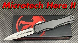 Microtech Hera II OTF Automatic knife 4 inch blade !  Big Dog !!