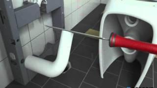 Monolith floor standing floor drainage connection