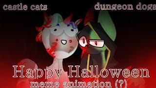  Happy Halloween  meme animation (?) // castle cats / dungeon dogs //(ч. к.)