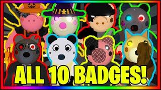 How to get ALL 12 BADGES in PIGGY ROLEPLAY 피기 롤플레이 || Roblox