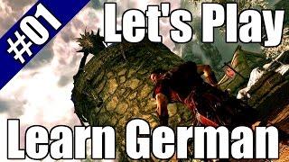 Let's Play and Learn German HD - Skyrim #01 #German #Deutschlernen