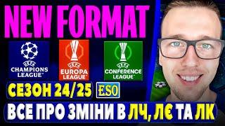 Новий формат ЄВРОКУБКІВ 24/25 ! Які зміни в ЛЧ, ЛЄ та ЛК ? Скільки зароблять Шахтар та Динамо ?