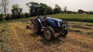 RAKING HAY & PREPARING FOR BALING