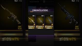 FREE GUN SKINS FOR 7 DAYS TITAN SCAR,M1887, AK47,THOMPSON, WOODPECKER,AWM,UMP,GROZA,UZI #freefire