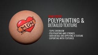 Polypainting Skin and Detailed Texture in ZBrush (Full Tutorial at BadKing.com.au)