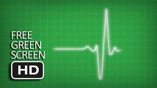 Free Green Screen - Heart Pulse Monitor ECG