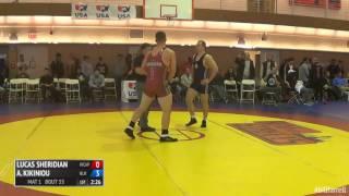 85 1/2 Final - Lucas Sheridian (Army (WCAP)) vs. Aliaksandr Kikiniou (Belarus)