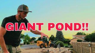️ Biggest Mega Pond Yet ️ | Giant Hardscape Recreational Swim Pond
