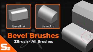 Bevel Arc / Bevel Flat Brushes: ZBrush All Brushes