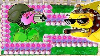 Hypno Gatling Pea Vs All Zombies Vs Dr Zomboss Plants Vs Zombies Battlez