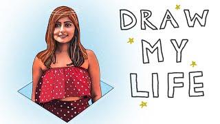 DRAW MY LIFE - KRITIKA GOEL | All About My Childhood, School, College, Work and Youtube 
