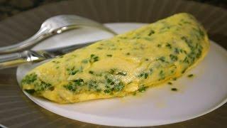 Omelette roulée aux fines herbes