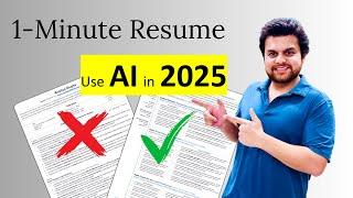 Top Resume Hacks using AI in 2025 - Tools for Instant CV