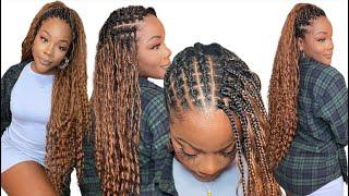 WOW! Perfect Matched My Natural Color Hair! *NEW* Crochet Boho Braids Ft. Eayonhair