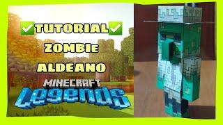 ️TUTORIAL: ZOMBIE ALDEANO /MINECRAFT LEGENDS/ PAPERCRAFT/ MANUEALIDAD /LUIS CRAFT/ FACIL/.