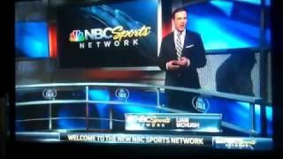 The introduction of the NBC Sports Network at 4:00 PM on 1/2/12