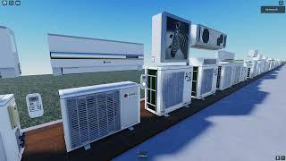 Roblox: my friend's air conditioners testing/Роблокс: тестирую кондиционеры которые сделал мой друг