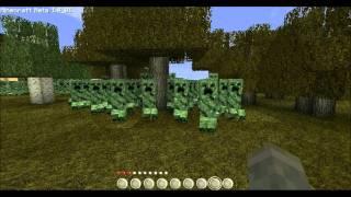 Minecraft- Running From 500+ Creepers!!!!!