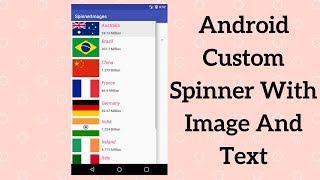 Android Custom Spinner With Image And Text (Demo)