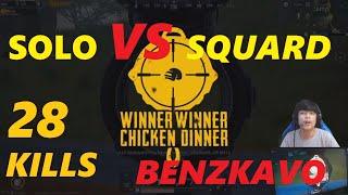 SOLO VS SQUARD | BENZKAVO | RUSH | CHICKEN | DINNER | PRO GAME | PLAY | Benz Pro Gamer |