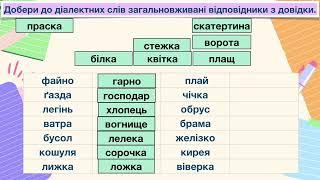 Огляд презентації «Групи слів за вживанням. Діалектні слова»