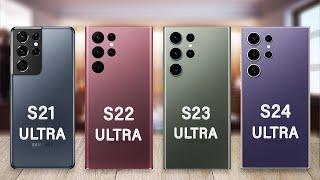 Samsung Galaxy S24 Ultra Vs Galaxy S23 Ultra Vs Galaxy S22 Ultra Vs Galaxy S21 Ultra Specs Review