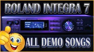 ROLAND INTEGRA 7 - ALL DEMO SONGS! [16 TRACK SYNTH MODULE!]