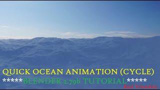 Quick Ocean Animation (Cycle) Blender Tutorial