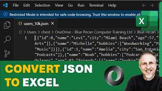 Convert JSON to Excel | Import JSON to Excel Table | Parse JSON to Excel Columns