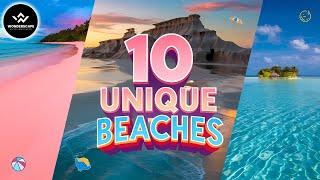 10 Unique Beaches In The World! #uniquebeaches