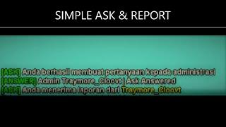 [SA-MP] Share Ask & Report System (FilterScript)