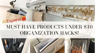 Aliexpress Must Have Product Hacks | cheap organization tips and tricks for small spaces!