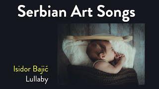 "Lullaby for my son Vladimir"/Isidor Bajić/ song for soprano/ Jovanka Mihajlović/ Jelena Ćirković