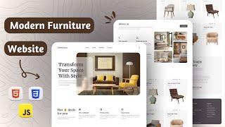 How to Build and Deploy a Beautiful Modern Furniture Website with HTML, CSS, and JavaScript