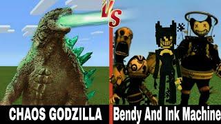 Chaos Godzilla vs. Bendy and the Ink Machine | Minecraft (EPIC BATTLE!)