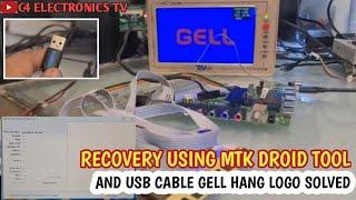 RECOVERY USING MTK DROID TOOL AND USB CABLE | GELL HANGED LOGO SOLVED #smarttv  #viral #repair