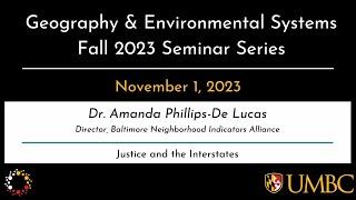 Fall 2023 GES Seminar Series with Dr. Amanda Phillips-De Lucas