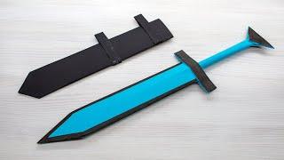 How to make a medieval sword with scabbard | Easy origami sword