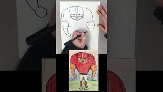 #FOOTBALL PLAYER  #How to Draw #Shorts