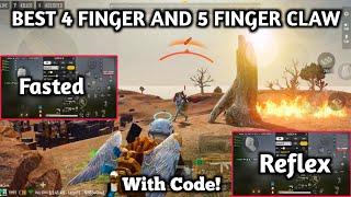 PUBG NEW STATE! Best 4 Finger & 5 Finger Claw Control Code 