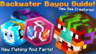 New Backwater Bayou Island! Fishing Parts! 14 New Sea Creatures! (Hypixel Skyblock News!)