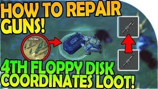 HOW TO REPAIR GUNS - 4TH FLOPPY DISK COORDINATES LOOT - Last Day On Earth Survival 1.6.9 Update