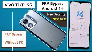 Vivo T1 5G FRP Bypass Android 14 Without PC | All Vivo FRP Bypass Android 14 2024