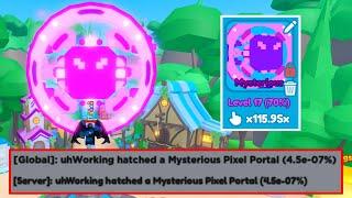 THE 2ND EVER!!! I HATCHED THE NEW PIXEL PORTAL MYSTERIOUS IN REBIRTH CHAMPIONS X!!! (Roblox)