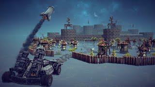 Jericho Missiles from Iron Man Destroying a Castle + Other Awesome Destruction | Besiege